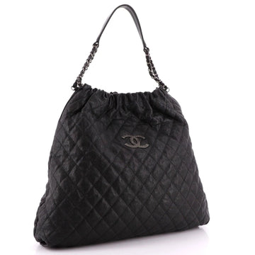CHANEL CC CAVIAR QUILTED ELASTIC SHOULDER BAG