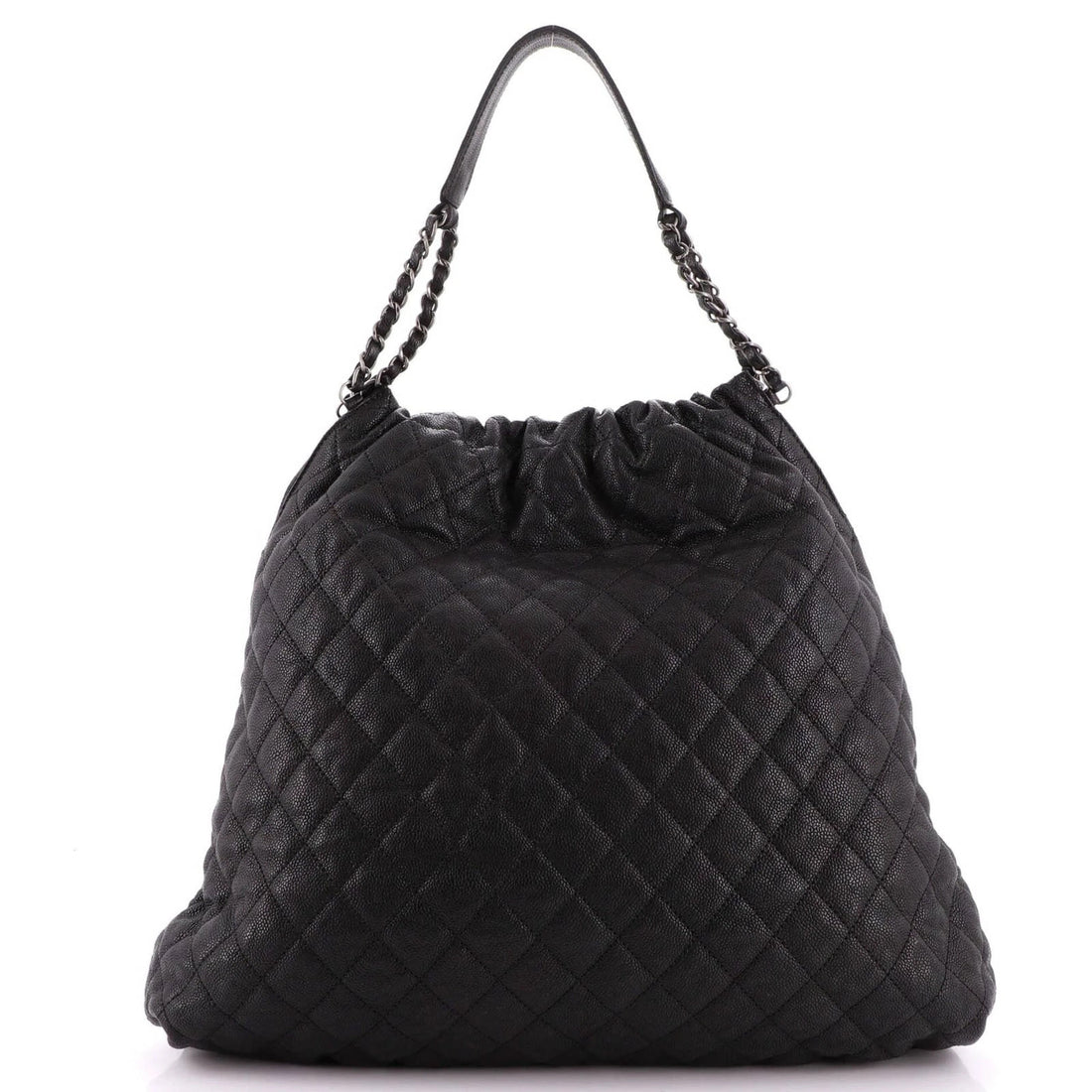 CHANEL CC CAVIAR QUILTED ELASTIC SHOULDER BAG