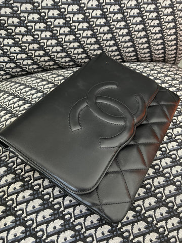 CHANEL CC LAMBSKIN CLUTCH BAG