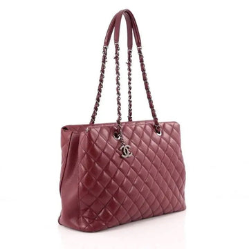 CHANEL CAVIAR QUILTED LEATHER CITY SHOPPER TOTE BAG