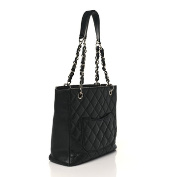 CHANEL CAVIAR QUILTED PETIT SHOPPING TOTE PST