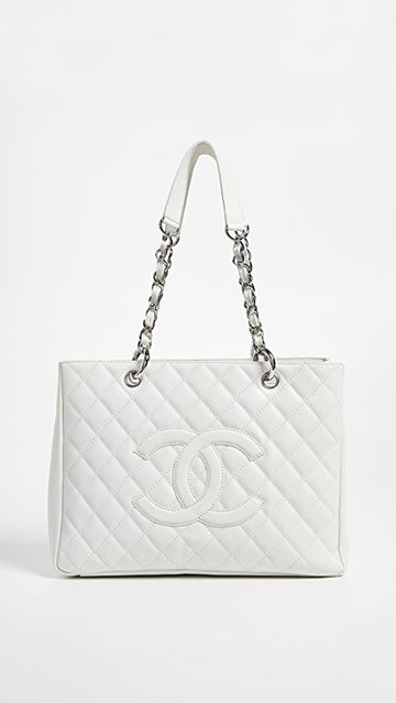 CHANEL CAVIAR QUILTED LAMBSKIN SHOPPER TOTE BAG