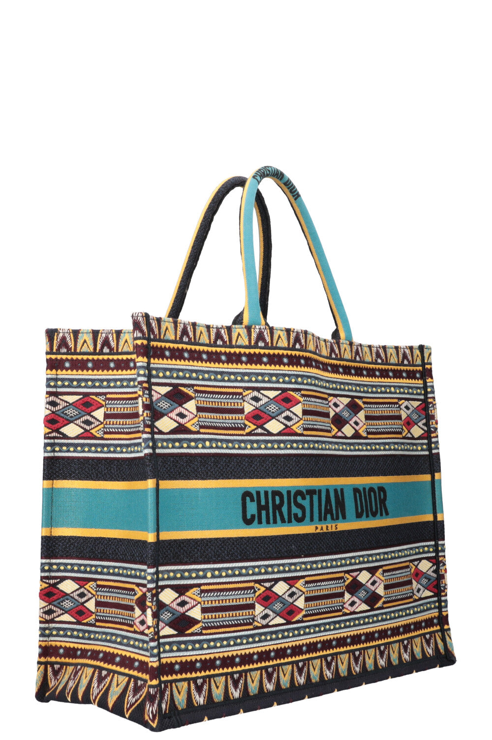 CHRISTIAN DIOR Book Tote Large Blue Bordeaux