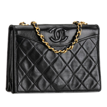 Chanel CC Quilted Lambskin Crossbody Crossbody Bag