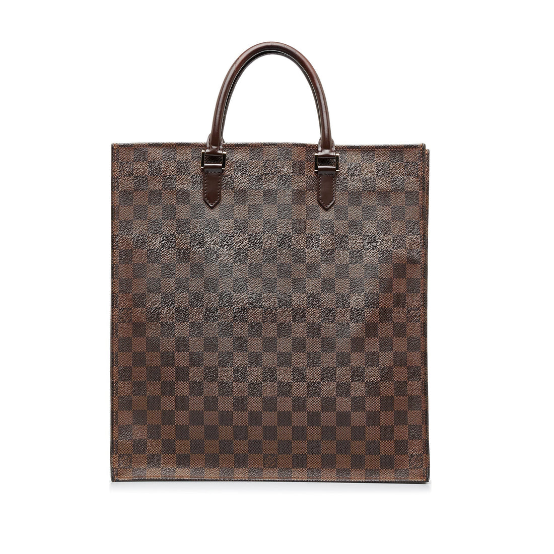LOUIS VUITTON Damier Ebene Sac Plat Tote Bag