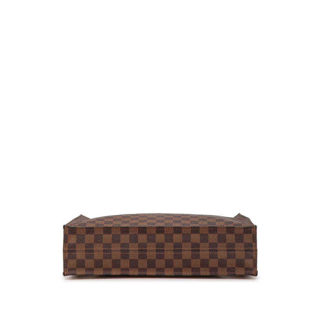 Brown Louis Vuitton Damier Ebene Sac Plat Tote Bag
