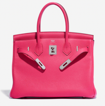 Birkin 30 Clemence - Rose Taurillon Clemence PHW