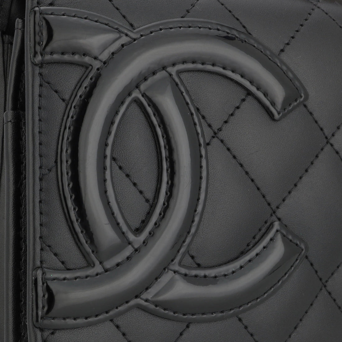 Chanel Wallet On Chain Cambon Black Calfskin Silver Hardware 2014