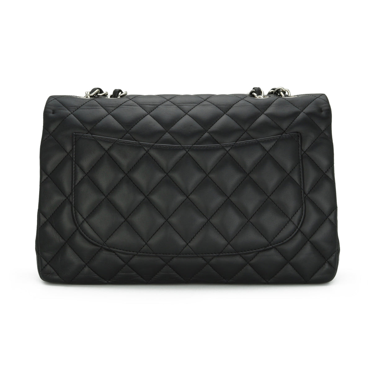 Chanel Single Flap Jumbo Black Lambskin 2010
