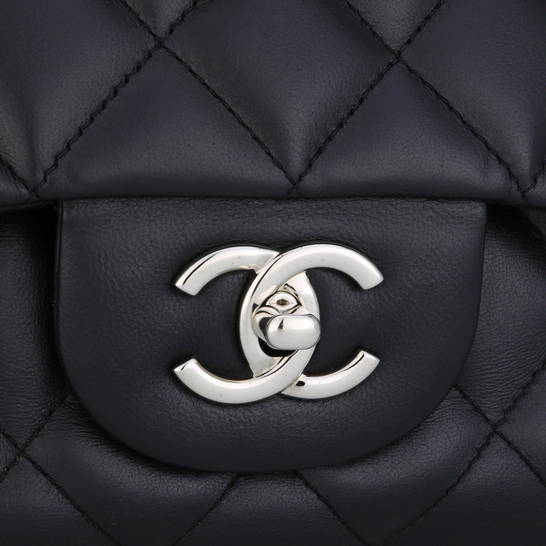 Chanel Single Flap Jumbo Black Lambskin 2010