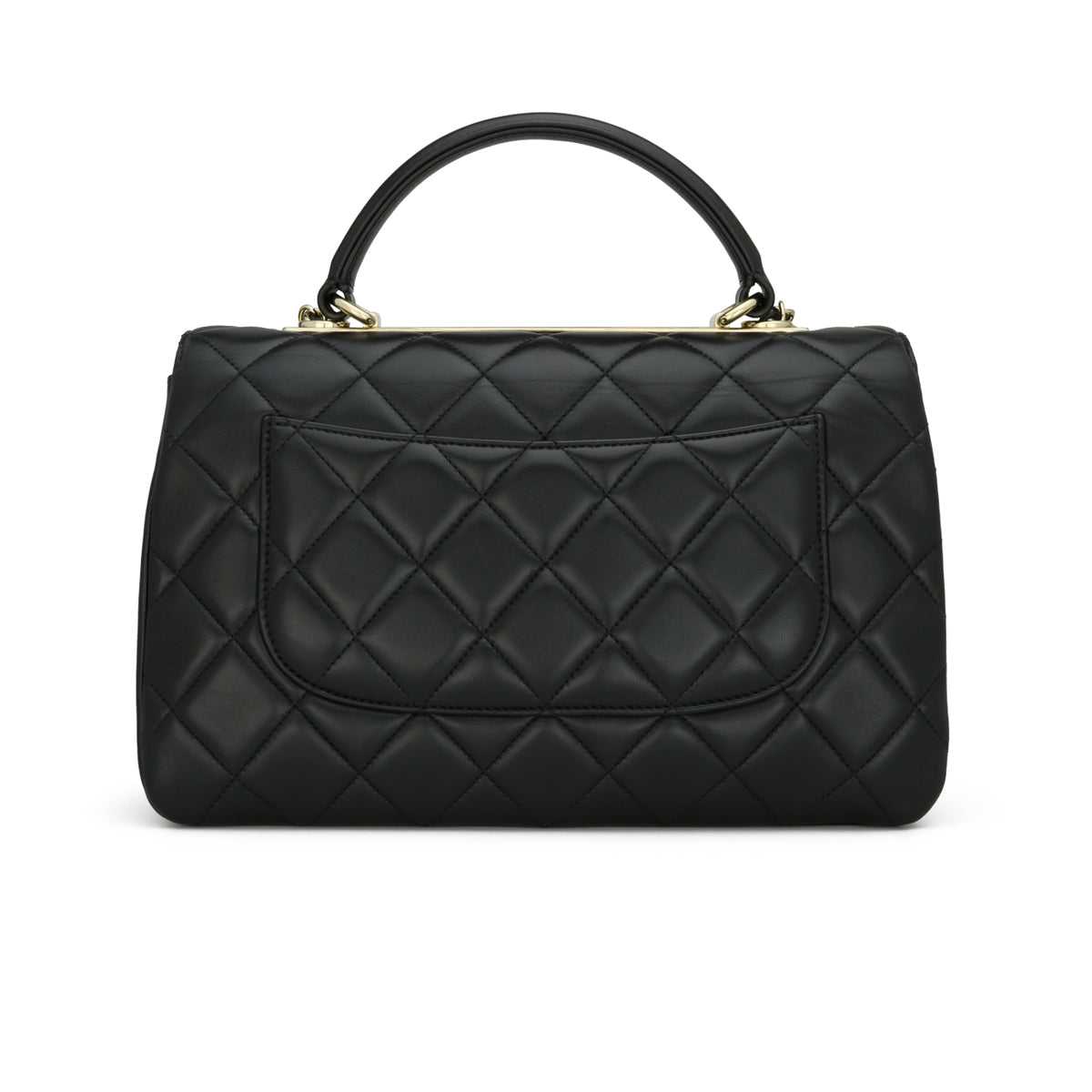 Chanel Trendy CC Medium Black Lambskin Light Gold Hardware 2017