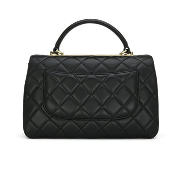 Chanel Trendy CC Medium Black Lambskin Light Gold Hardware 2017