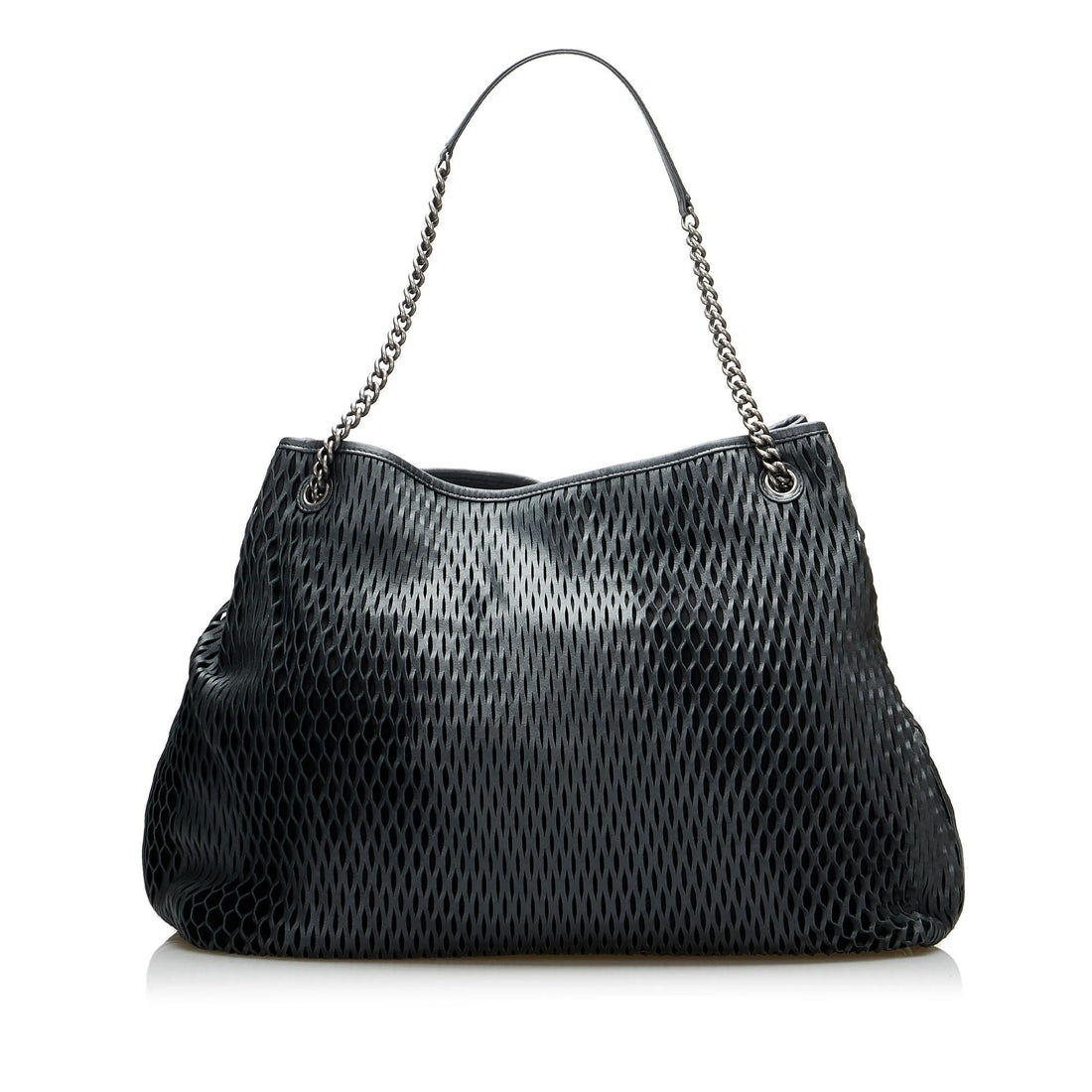 Chanel CC Perforated Leather Tote Bag (SHG-gDassU)