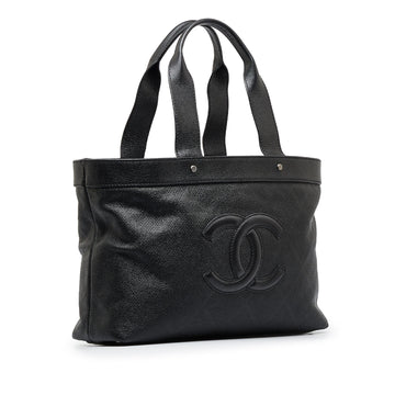 Chanel CC Perforated Tote (SHG-XVBWdn)