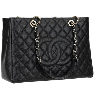 CHANEL CAVIAR QUILTED LEATHER GST TOTE BAG