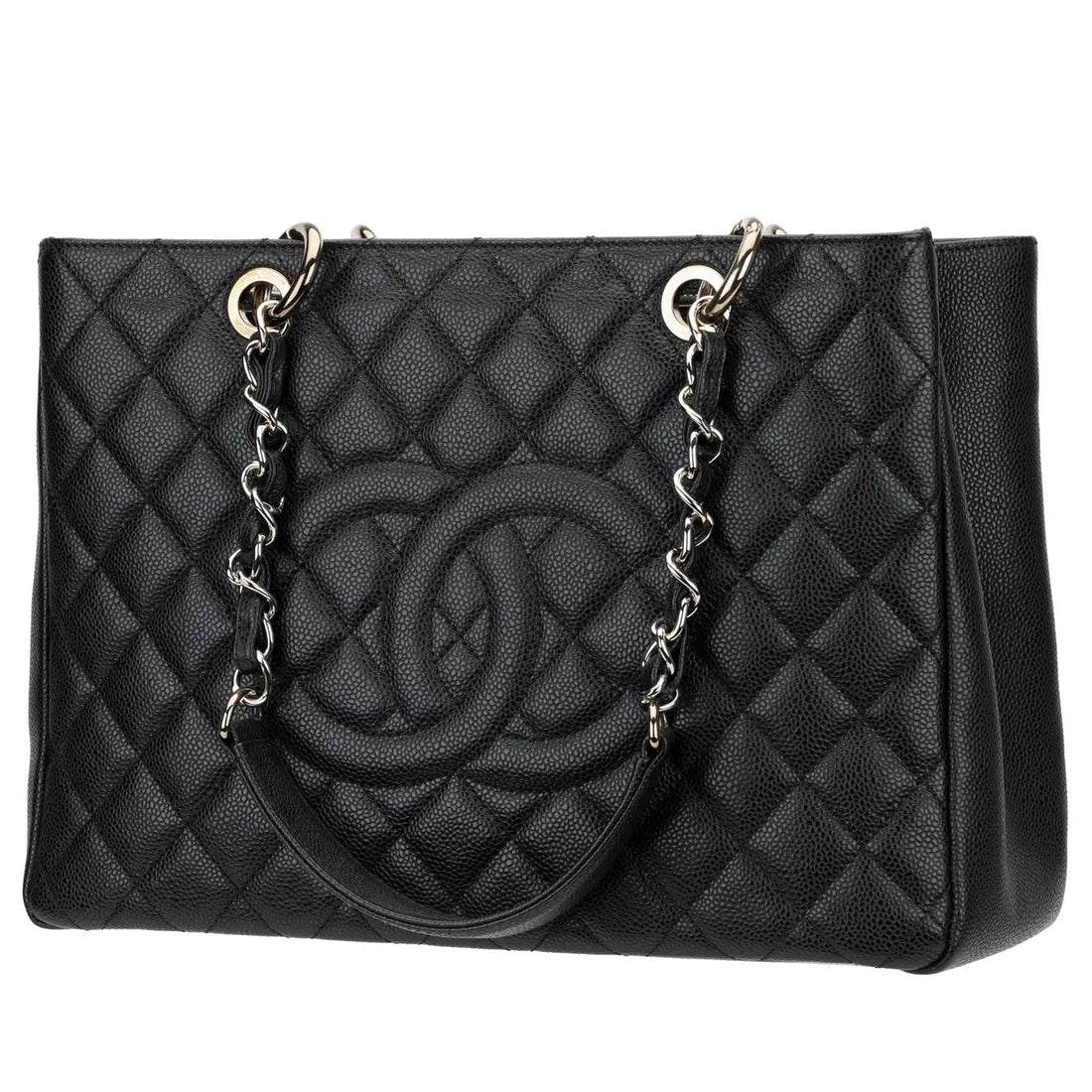 CHANEL CAVIAR QUILTED LEATHER GST TOTE BAG