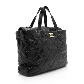 Chanel Glazed Calfskin Portobello Medium Tote (SHF-23347)