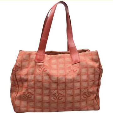 Chanel Large CC Travel Tote: Rare Red and Tan Color