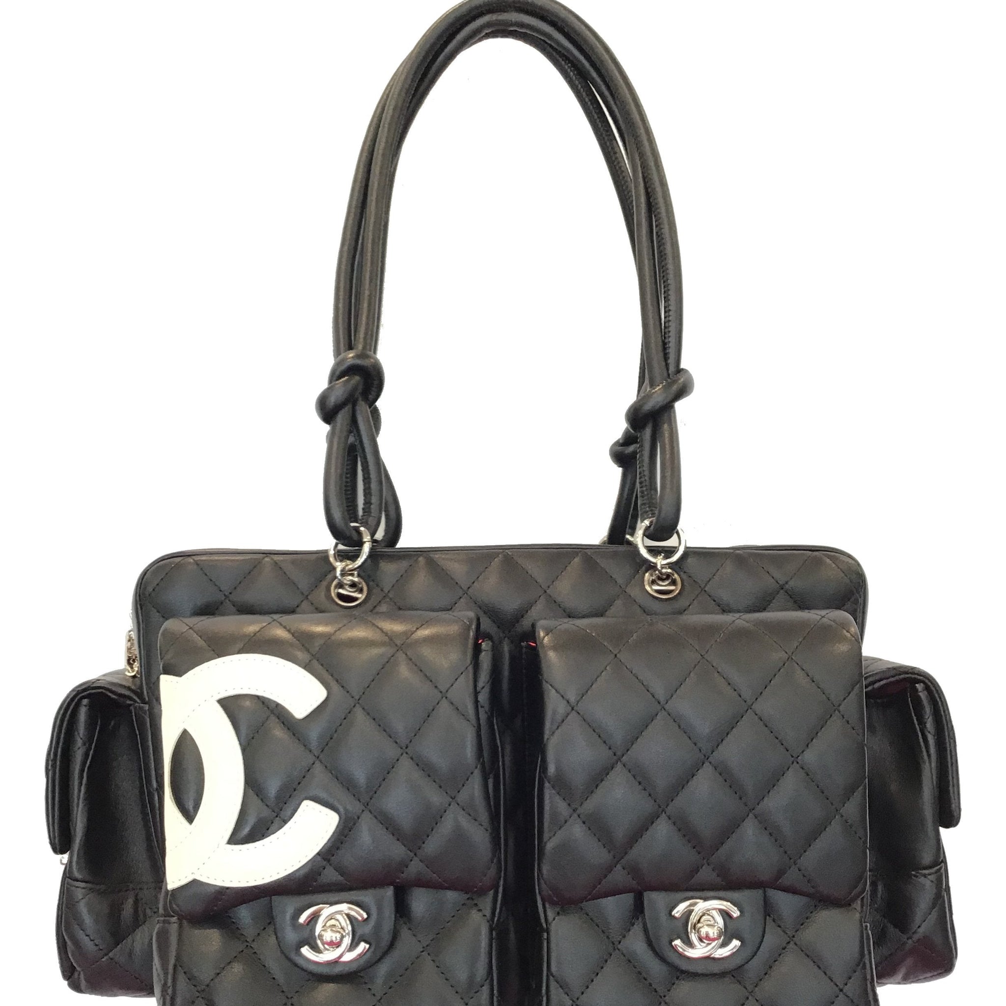 Chanel Quilted Leather Ligne Cambon Reporter Bag
