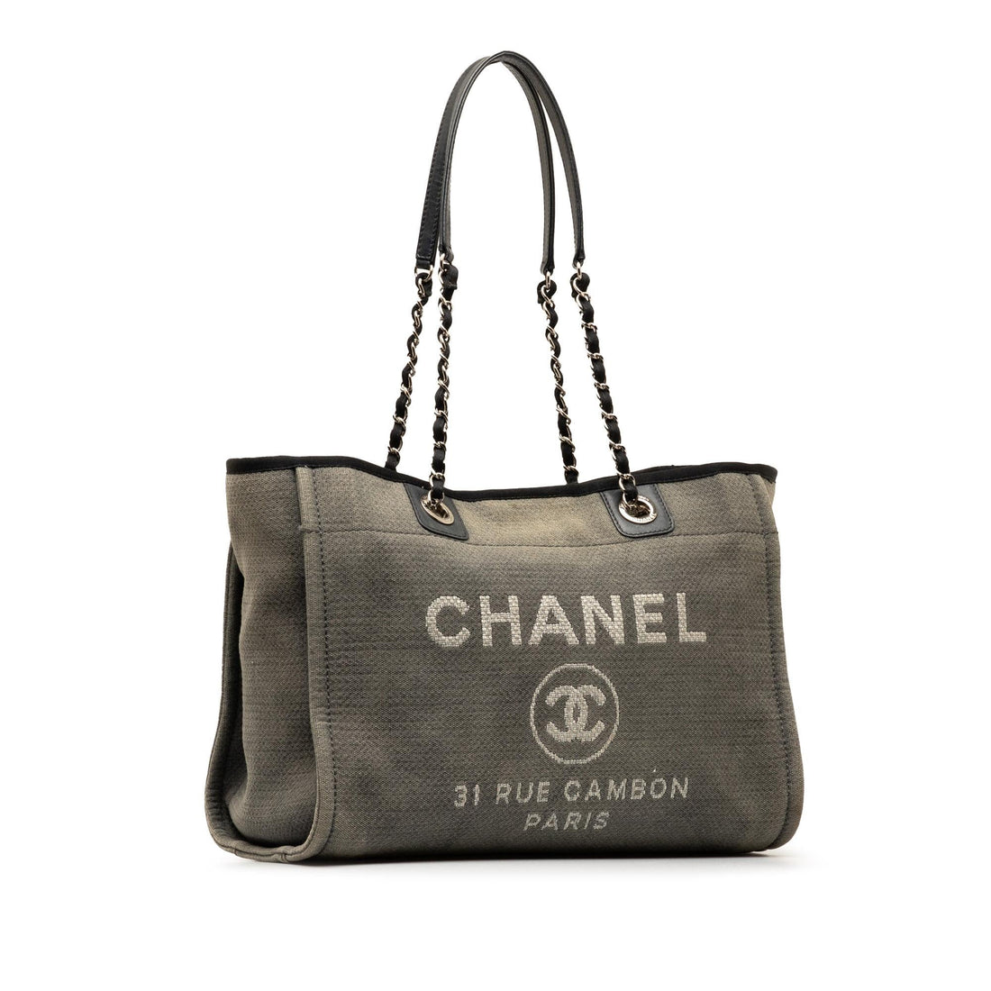 Chanel Small Canvas Deauville Tote (SHG-mmN7Cl)