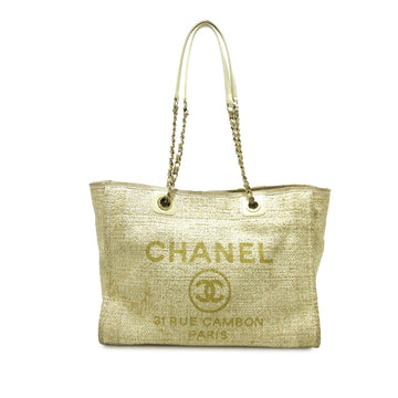 Chanel Small Lurex Boucle Deauville Tote (SHG-8lEXrU)