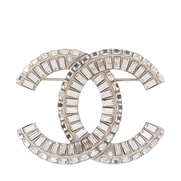 Chanel Strass Crystal CC Brooch (SHF-hag6UD)