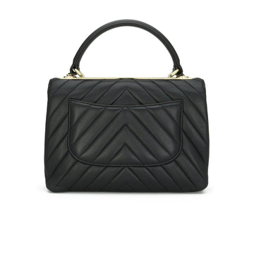 Chanel Trendy CC Chevron Small Black Lambskin Light Gold Hardware 2019