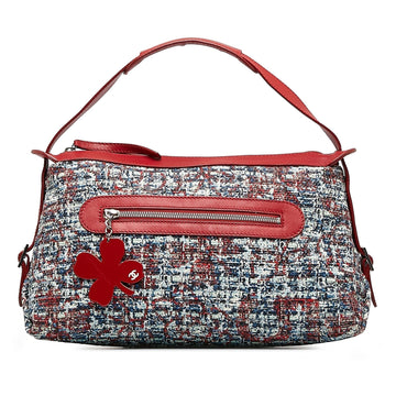 Chanel Tweed Clover Shoulder Bag (SHG-dlPn67)