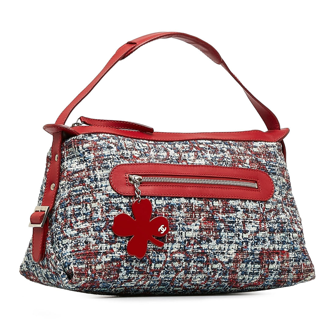 Chanel Tweed Clover Shoulder Bag (SHG-dlPn67)