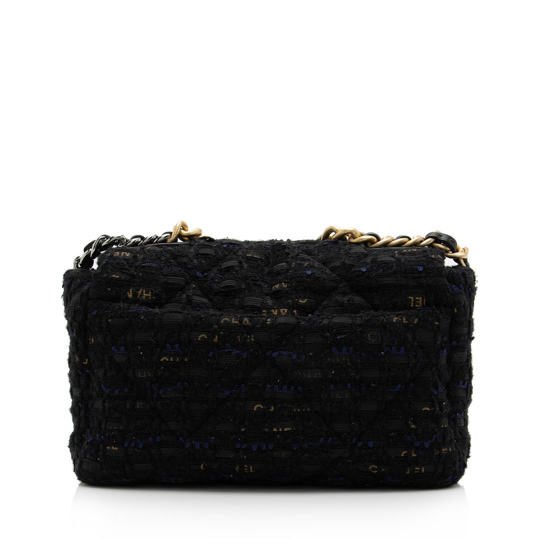 Chanel Tweed Ribbon 19 Medium Flap Shoulder Bag (SHF-xjNEFu)