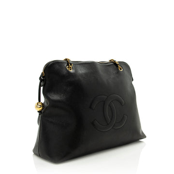 Chanel Vintage Caviar Leather CC Chain Tote - FINAL SALE (SHF-17174)