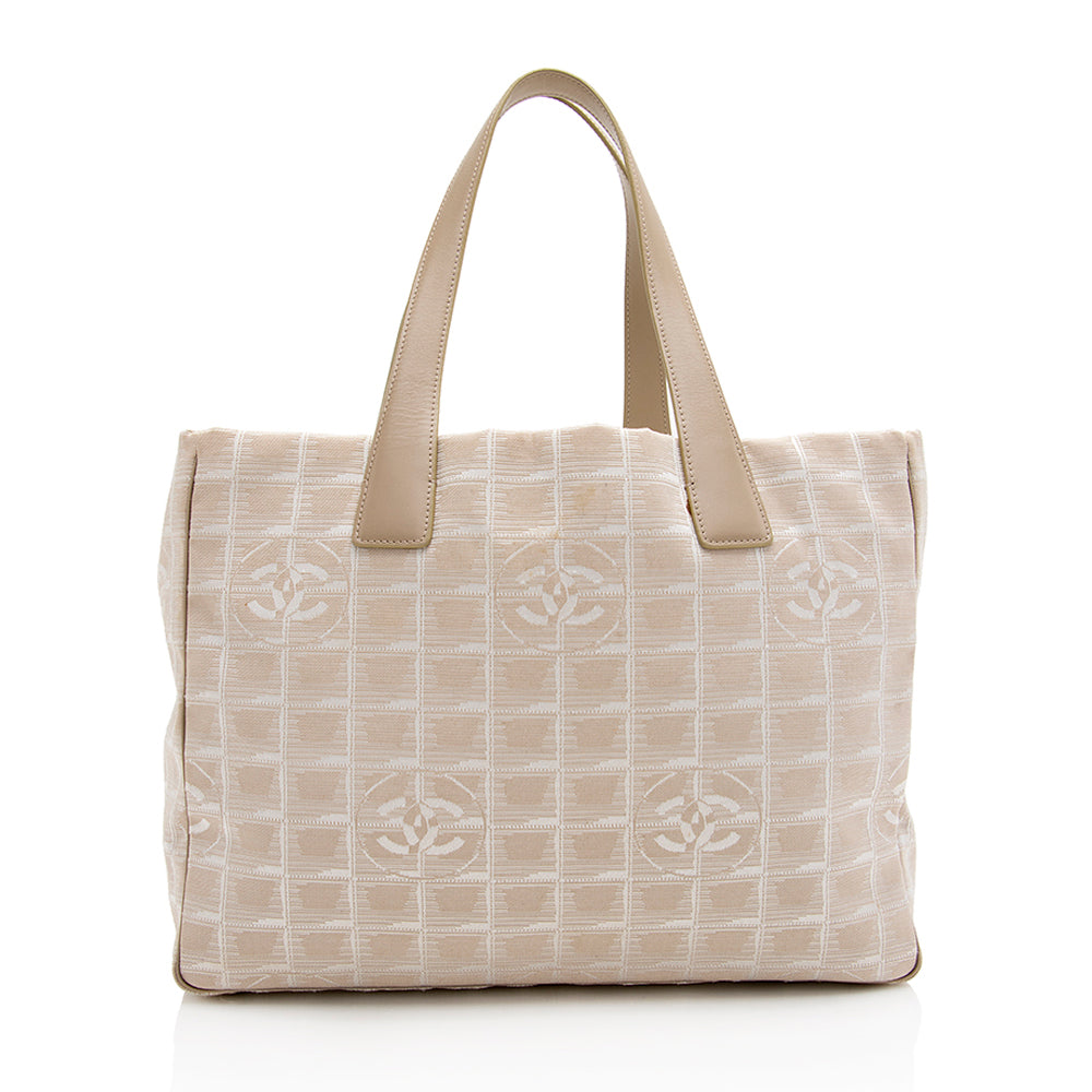 Chanel Vintage Nylon Travel Line Large Tote (SHF-20979)