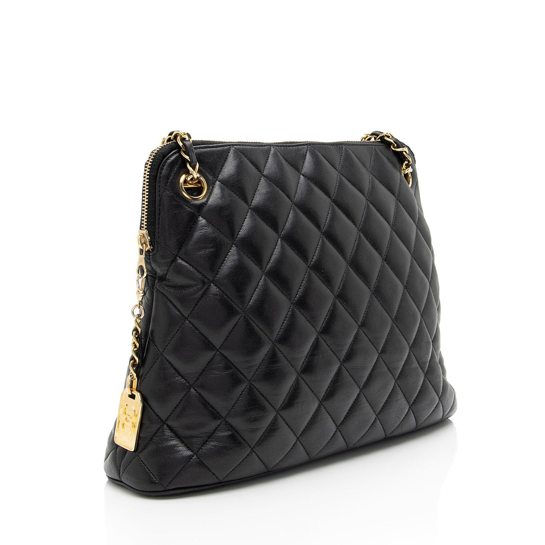 Chanel Vintage Quilted Lambskin Medium Shoulder Bag (SHF-lBlF7a)