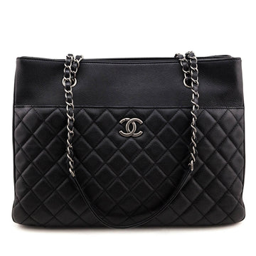 Chanel Black Caviar Quilted Large Tote