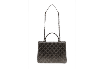 Chanel Trendy Large Metallic Grey
