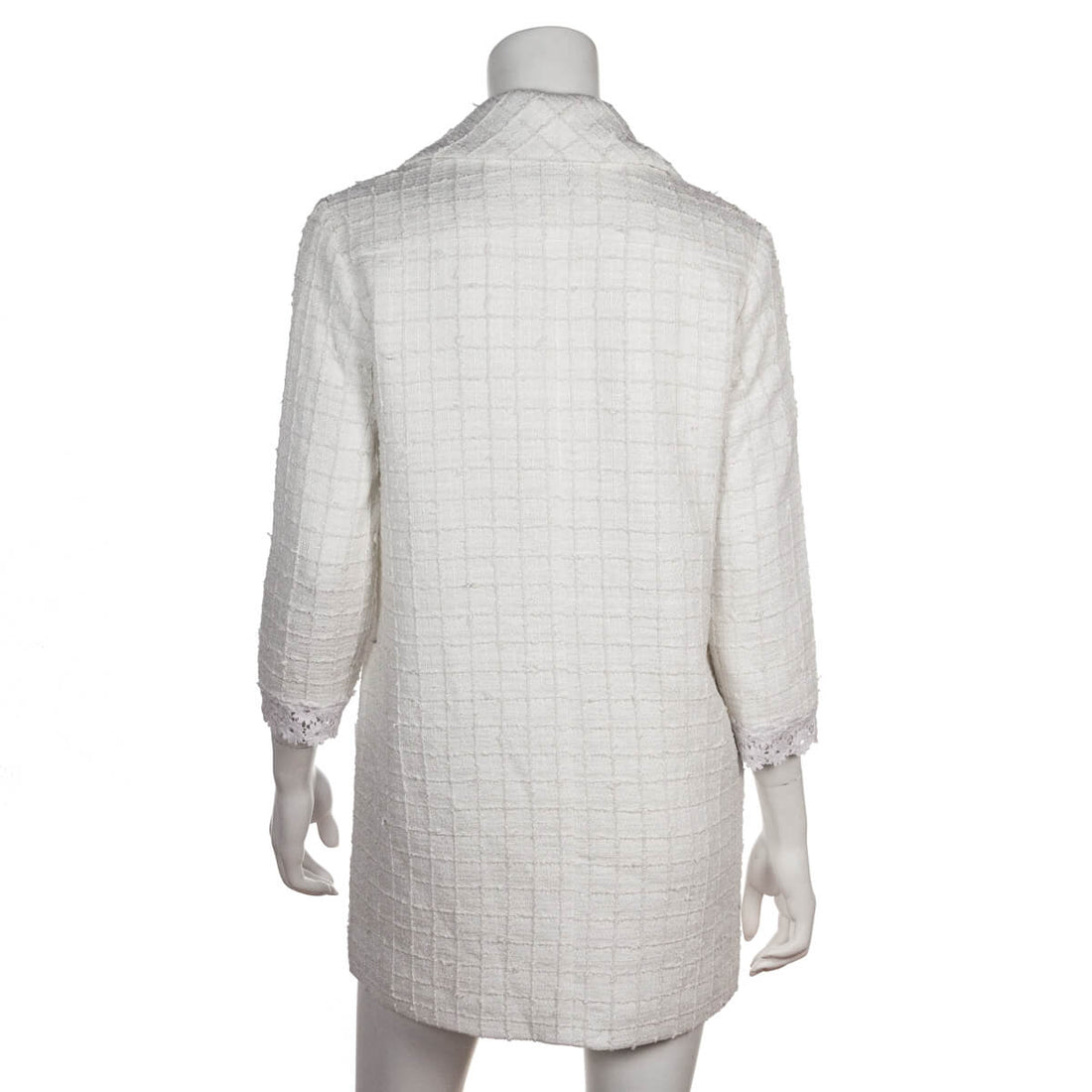 Chanel White Camellia Lace Mini Dress S | FR 38