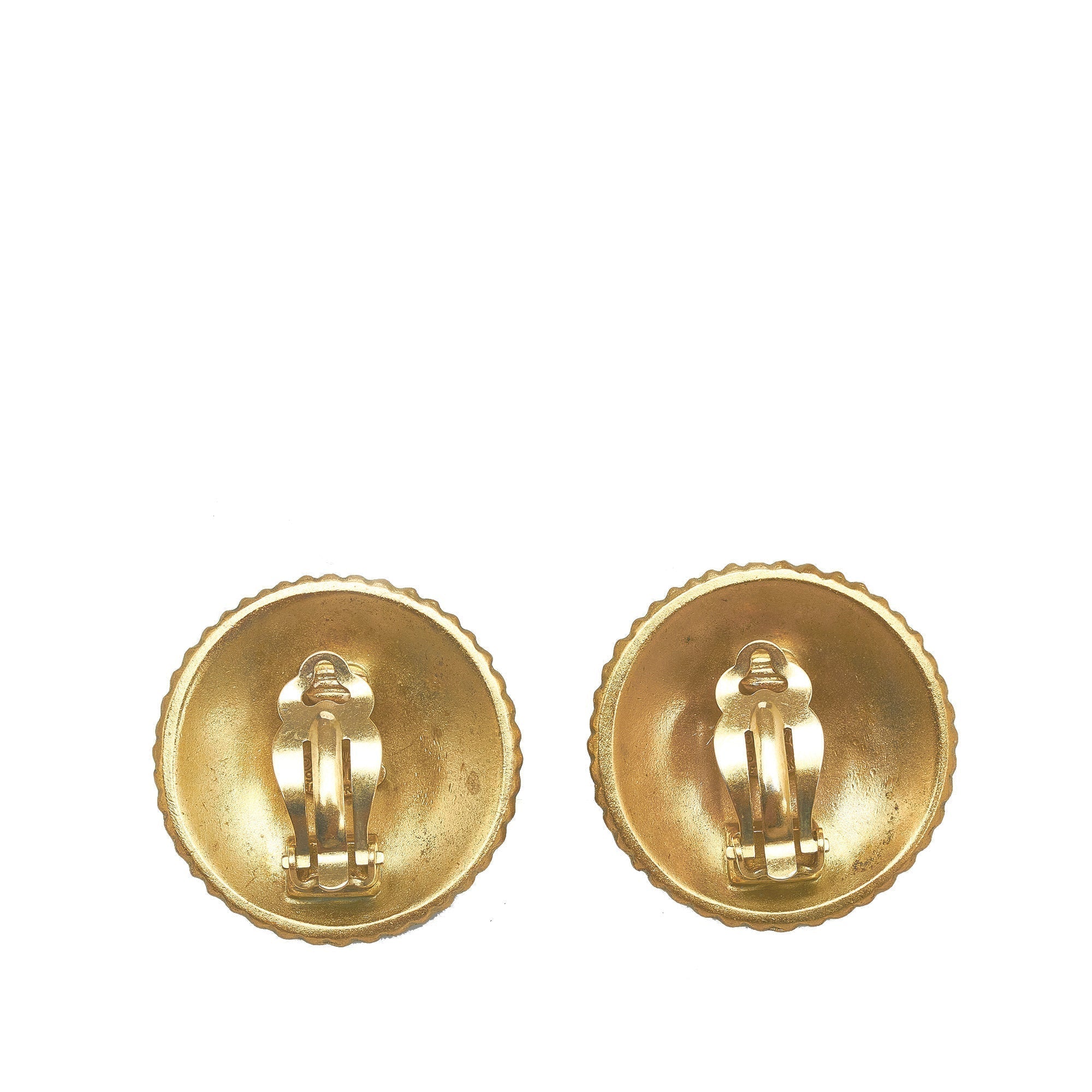 ChanelCoco  Button Earrings Costume Earrings