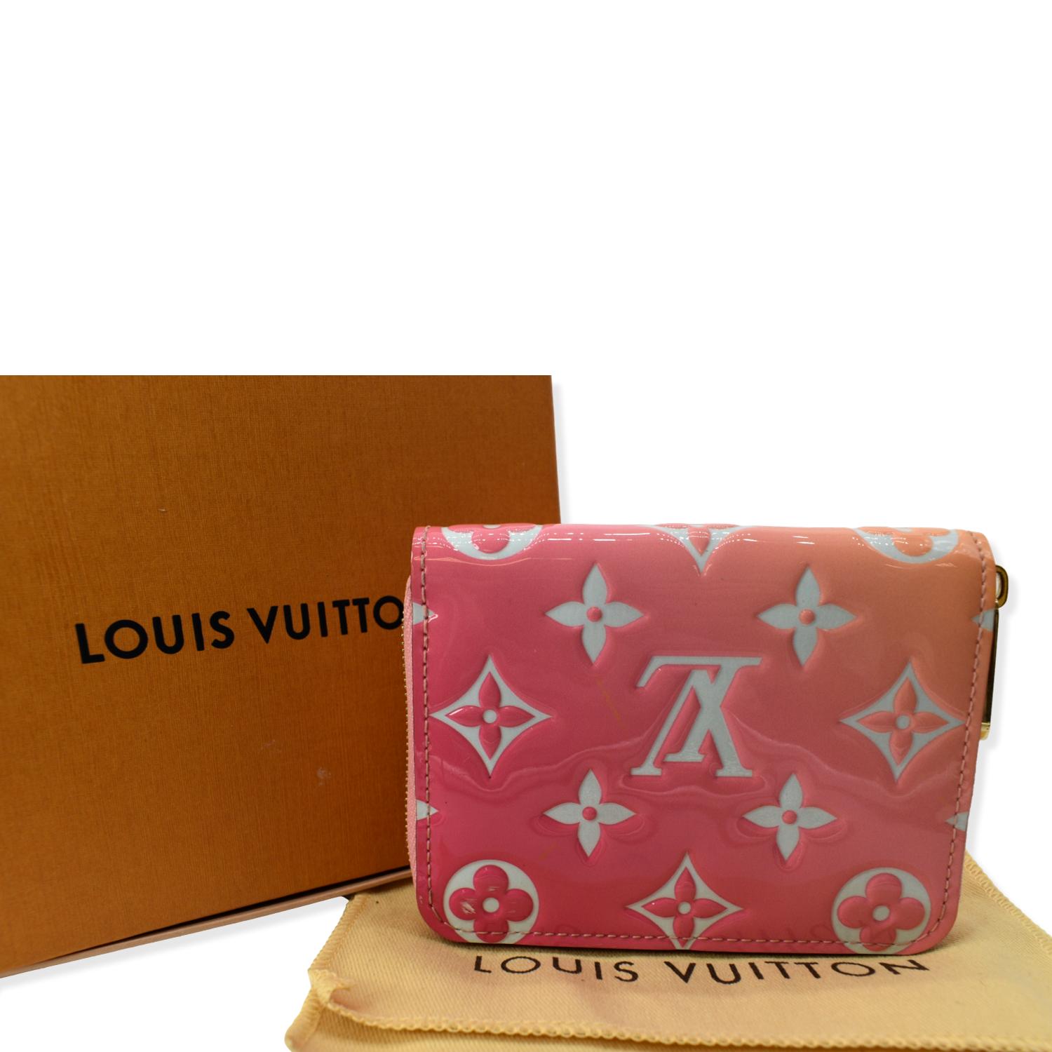 LOUIS VUITTON Vernis Leather Zippy Coin Purse Sunrise