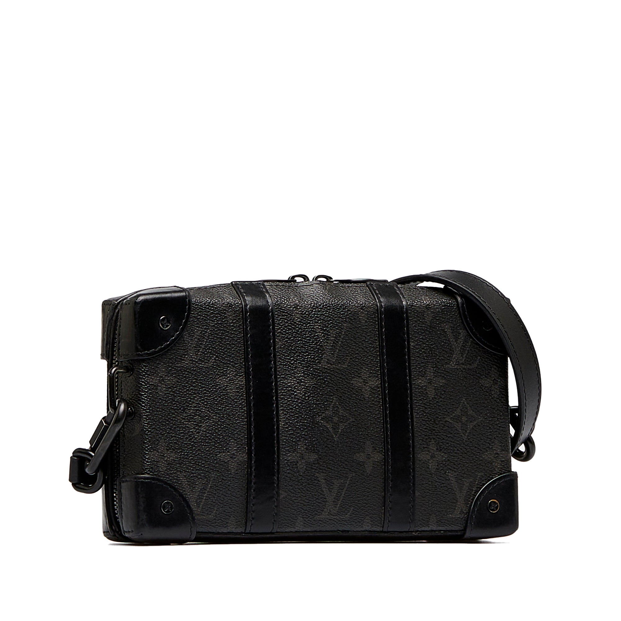 LOUIS VUITTON Monogram Eclipse Soft Trunk Wallet Crossbody Crossbody Bag
