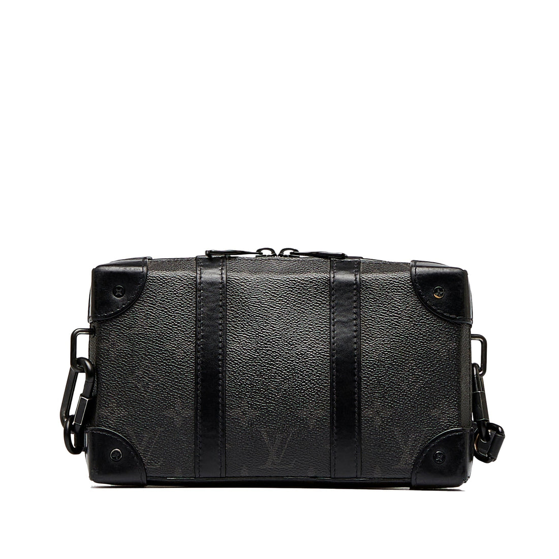LOUIS VUITTON Monogram Eclipse Soft Trunk Wallet Crossbody Crossbody Bag