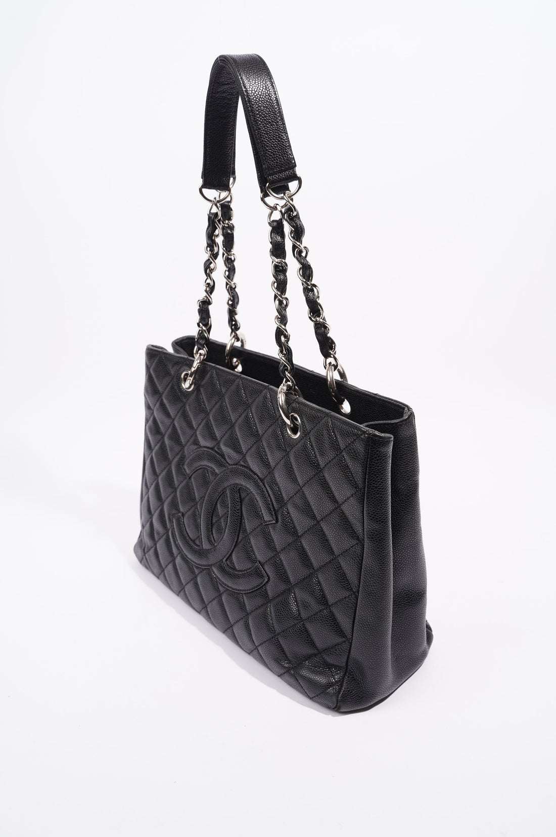 Chanel Womens Grand Shopping Tote Black