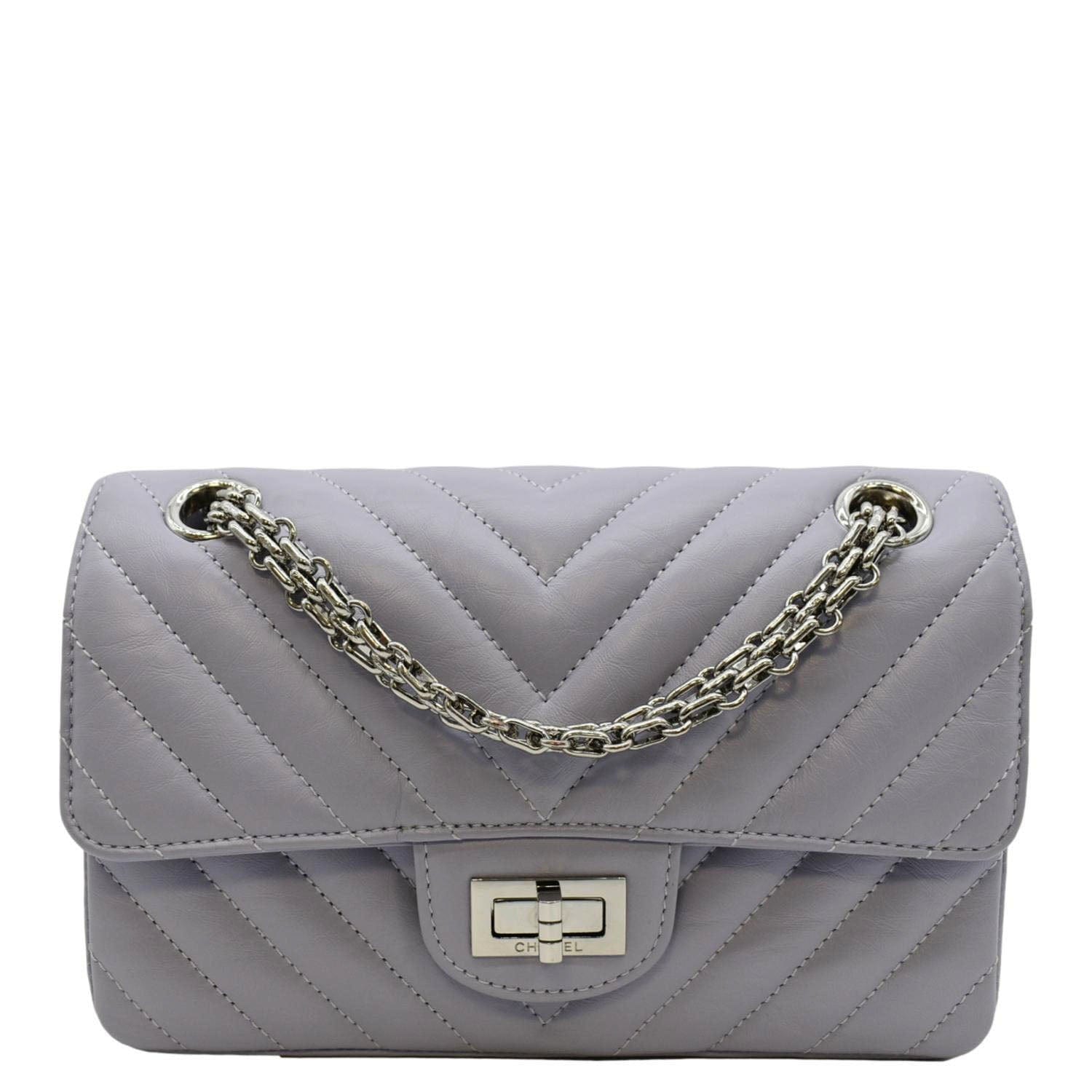 CHANEL Reissue Flap Aged Calfskin Shoulder Bag Light Purple