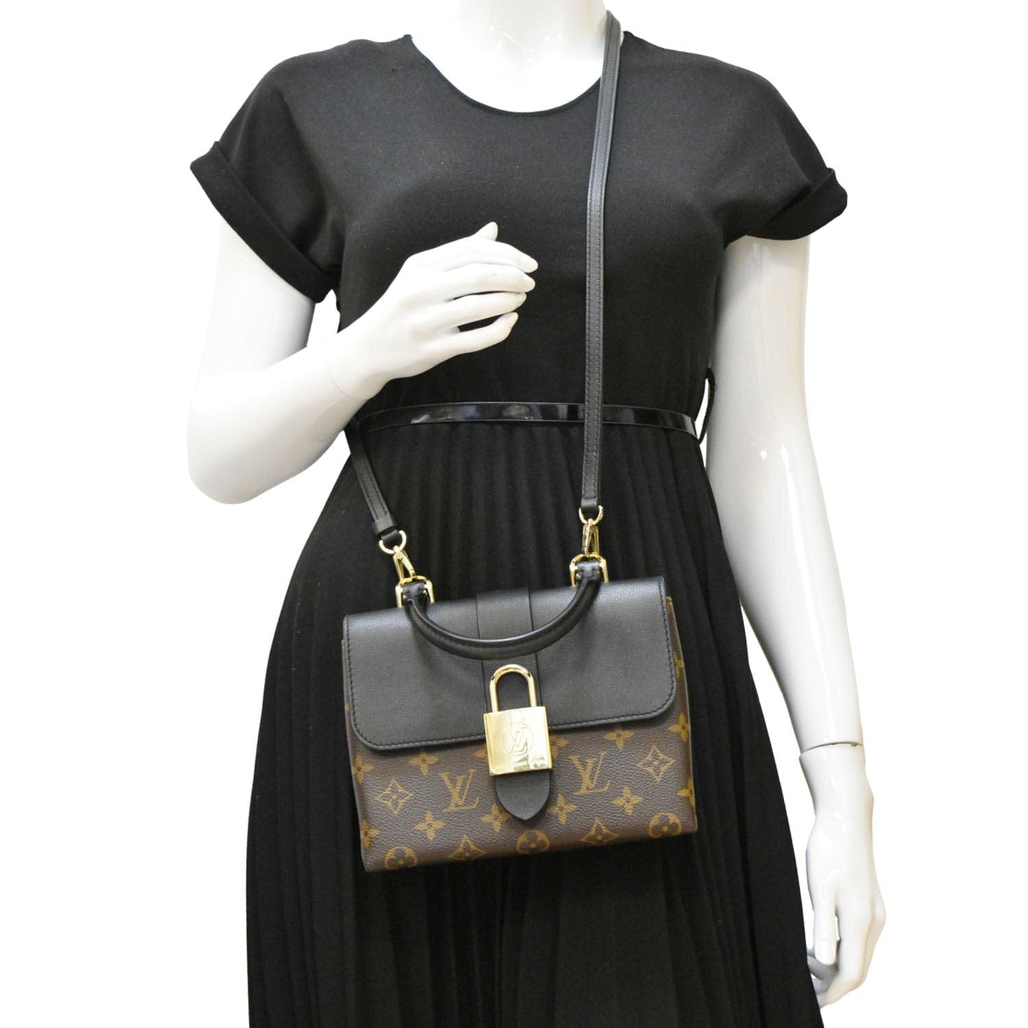 LOUIS VUITTON Locky BB Monogram Canvas Shoulder Bag Brown