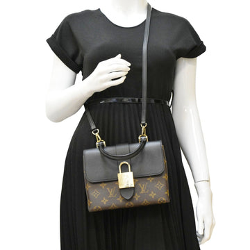 LOUIS VUITTON Locky BB Monogram Canvas Shoulder Bag Brown