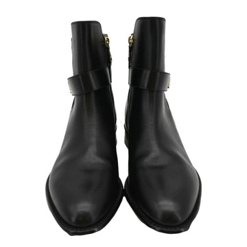 LOUIS VUITTON Westside Leather Ankle Boot Black 41