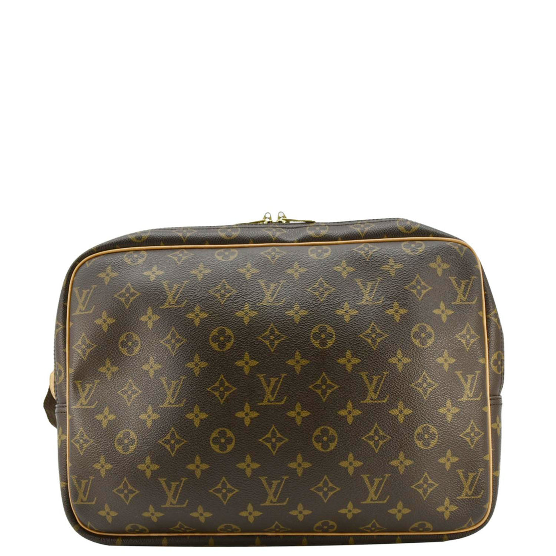 LOUIS VUITTON Reporter Monogram Canvas Shoulder Bag Brown