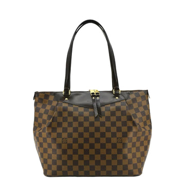 LOUIS VUITTON Westminster GM Damier Ebene Tote Shoulder Bag Brown
