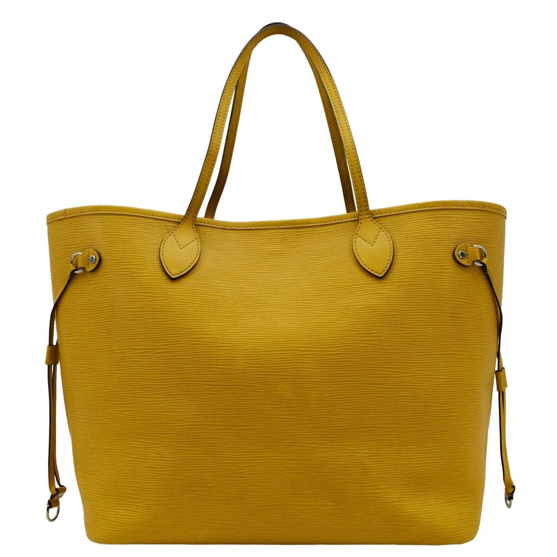 LOUIS VUITTON Neverfull MM Epi Leather Shoulder Bag Yellow