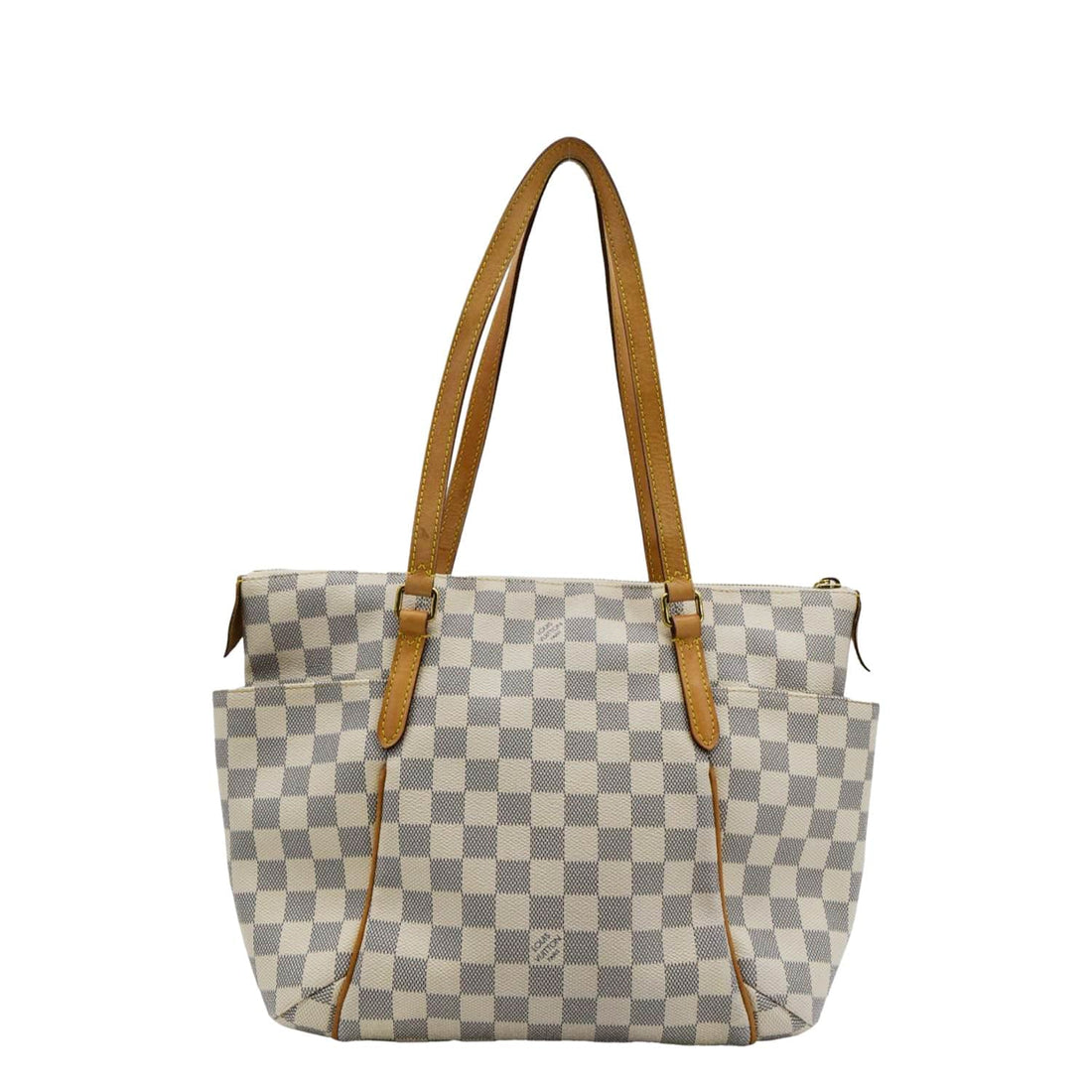 LOUIS VUITTON Totally PM Damier Azur Shoulder Bag White