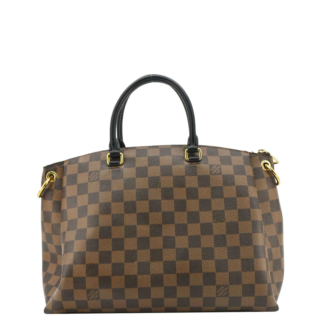 LOUIS VUITTON Odeon MM Damier Ebene Shoulder Bag Black